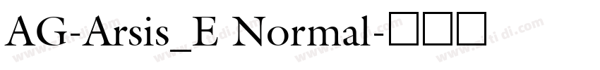 AG-Arsis_E Normal字体转换